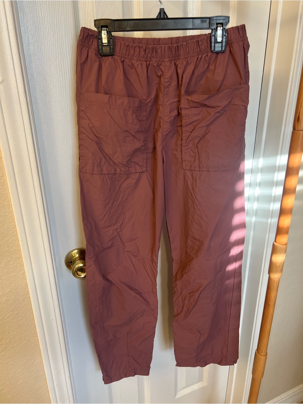 Free People Straight Leg Cargo Pants in Rusty Rose